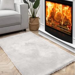 FI White Polycotton Solid Bath Rugs-46