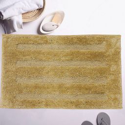 LUXEHOME INTERNATIONAL Brown Striped 2200 GSM Anti-Skid Bath Rug-image-39