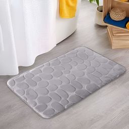 Savya Home Grey Textured 400 GSM Anti Skid Bath Mat-53