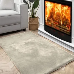 FI Beige Polycotton Solid Bath Rugs-picture-8