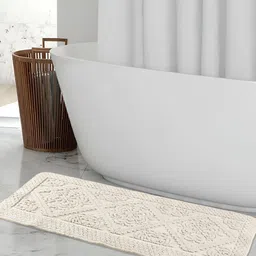 Saral Home Off-White Cotton Antiskid Floor Runner-52