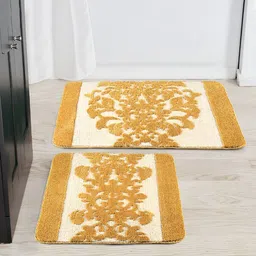 Saral Home 2-pcs Yellow 3000 GSM Microfiber Bathmat-image-93