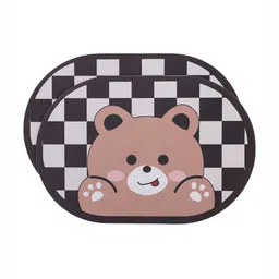 Kuber Industries Black & Brown 2 Pieces Printed 240 GSM Bath Rugs-image-29