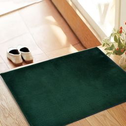 RRC Green 1200 GSM Cotton Anti-Slip Bath Rugs-image-0