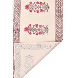 BLOCKS OF INDIA Pink & Beige 7 Pcs Ethnic Motifs Printed Cotton Table Linen Sets image 5