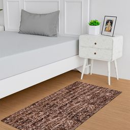 Kuber Industries Brown Non Slip Soft & Comfortable Bed Side Runner-18