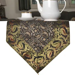 Lal Haveli Black & Beige Ethnic Motifs Table Runner-33