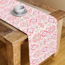 Alina decor Red & Blue Digital Printed Table Runner-0