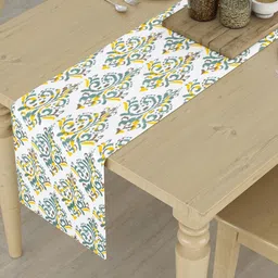 HOMEMONDE Yellow Printed 6-Seater Table Runners-39