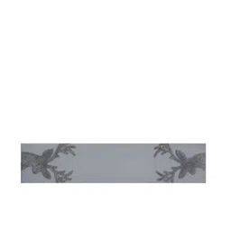 eyda Grey Tufted Pure Cotton Rectangular Table Runner image 3