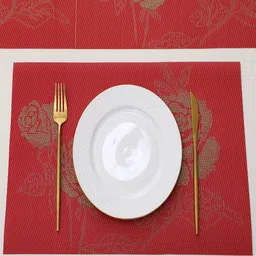 HOKIPO Set Of 5 Floral Print Table Mats & Table Runner image 2