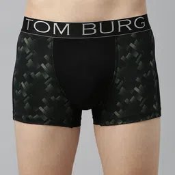 TOM BURG Men Black & Green Printed Trunks 201-picture-31
