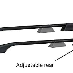 generic Malik auto Exclusive Car Stylish Roof Rails (Drill Free) in Rocket Curve Design (Type E) in Black Colour with Both Legs in Black Celerio image 3
