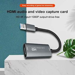 Etzin 4K HDMI Video Game Capture Card, HDMI to USB 3.0 1080P Game Capture Card, Audio Video Capture Recorder Device for Gaming Teaching Conference Broadcasting (EPL-892HVC) image 3