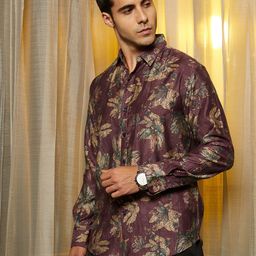 Campus Sutra Men Comfort Regular Fit Floral Printed Casual Shirt-picture-29