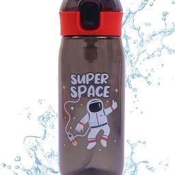 YK Kids Black Typography Printed Leakproof BPA-Free Sipper Sipper Water Bottle - 630 ml-image-6