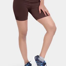 laasa  sports LAASA SPORTS Women Brown Skinny Fit Training or Gym Sports Shorts-picture-12
