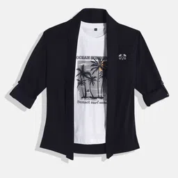 CHARCHIT Boys Printed T-shirt With Shrug-image-23