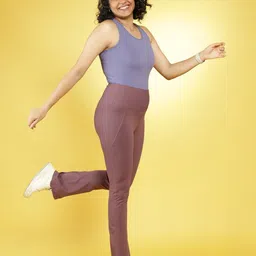 Blissclub Women High Waist The Groove In Cotton Flare Plus Size Bootcut-Fit Track Pants-image-20