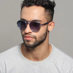 IDEE Men Square Sunglasses with UV Protected Lens IDS2952C3SG-3