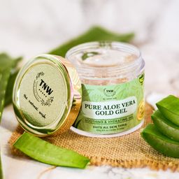 TNW The Natural Wash Pure Aloe vera Gold Gel 100 Gm-5