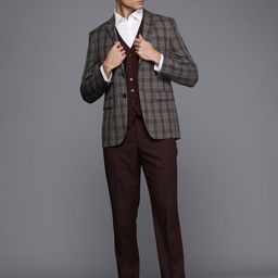 Louis Philippe Men Single-Breasted Slim Fit Formal 3-Piece Suit-image-64