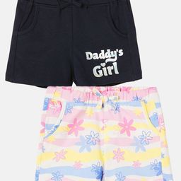 Juniors by Lifestyle Girls Pack Of 2 Cotton Floral Printed Shorts-picture-48