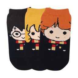 Balenzia Men Pack of 3 Ankle-Length Harry Potter Character Socks-image-37