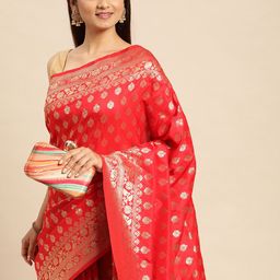 Royal Rajgharana Saree Woven Design Ethnic Motifs Zari Art Silk Banarasi Saree-15
