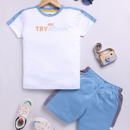 HRX by Hrithik Roshan Boys Printed Rapid Dry T-shirt with Shorts-image-22