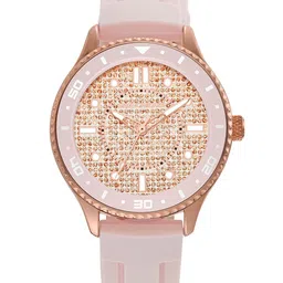 Skechers Women Rose Gold-Toned EmbellishedAnalogue Watch SR9061 & 5 Bracelets-image-17