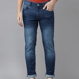 U S Polo Assn Denim Co Men Medium Blue Slim Fit Light Fade Stretchable Jeans-image-73