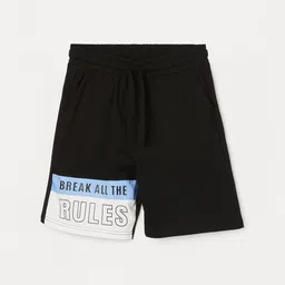 Fame Forever by Lifestyle Boys Typography Printed Mid-Rise Shorts-image-29