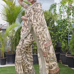 Ariya Prints Floral Printed Woven Design Zari Saree-picture-44