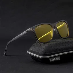 Eyewearlabs Rectangle Lens with Polarised and UV Protected Sunglasses SC3EL1012-0