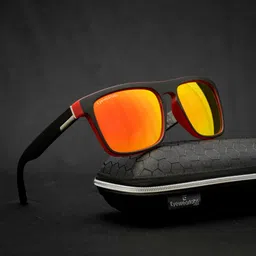 Eyewearlabs Rectangle Lens with Polarised and UV Protected Sunglasses SC1EL1094-10