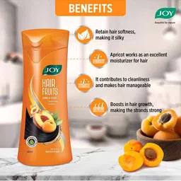 JOY Set of 2 Apricot & Peach Conditioning Shampoo for Long & Silky Hair - 340ml Each image 3