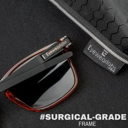 Eyewearlabs Rectangle Lens with Polarised and UV Protected Sunglasses SC1EL1129 image 3