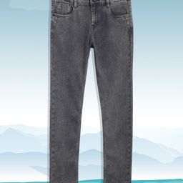 U.S. Polo Assn. Kids Boys Charcoal Grey Skinny Fit Clean Look Stretchable Jeans-image-88