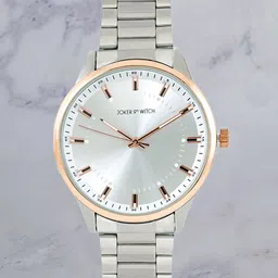 JOKER & WITCH Men Silver-Toned Dial & Silver Toned Stainless Steel Straps Analogue Watch-46