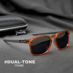 Eyewearlabs Rectangle Lens with Polarised and UV Protected Sunglasses SC1EL1129 image 2