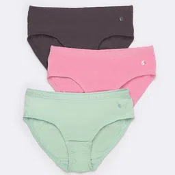 Van Heusen Girls Pack Of 3 Assorted Cotton Hipster Briefs-image-51