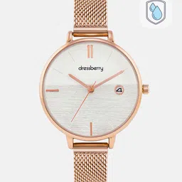 DressBerry Women White Analogue Watch MFB-PN-CHR-S1921-11