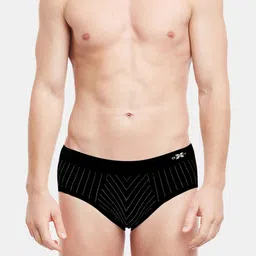 BODYX Stiped Pure Cotton Basic Briefs BX30B-BLACK-S-picture-39