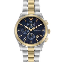 Emporio Armani Stainless Steel Bracelet Style Straps Analogue Chronograph Watch AR11579-17