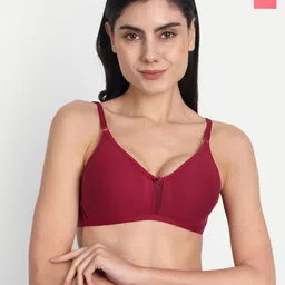 Aimly Pack Of 2 Seamless Non-Padded Non-Wired Full Coverage Cotton T-Shirt Bra-61
