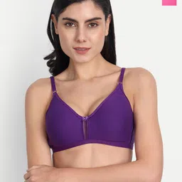 Aimly Pack Of 2 Seamless Non-Padded Non-Wired Full Coverage Cotton T-Shirt Bra-14