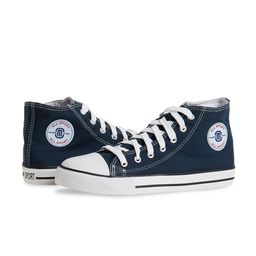 MOZAFIA Men Canvas Lace-up Casual High Top Sneakers-23