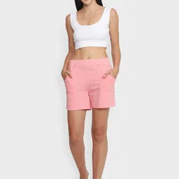 NUEVOSDAMAS Women Mid-Rise Cotton Shorts-picture-52