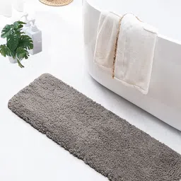 LUXEHOME INTERNATIONAL Vegas Taupe Microfibre 2800GSM Anti-Skid Bath Runner-28